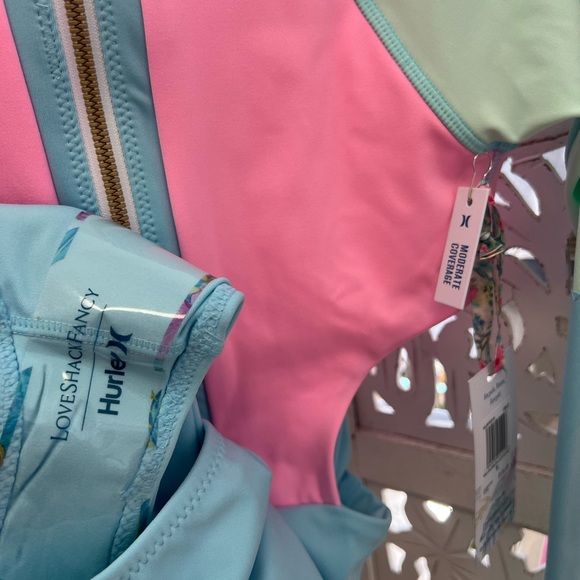 Hurley Swim Nwt Hurley X Love Shack Fancy Collab One Piece Long Sleeve Cut Out Swimsuit